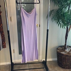 Express Lavender Satin Dress